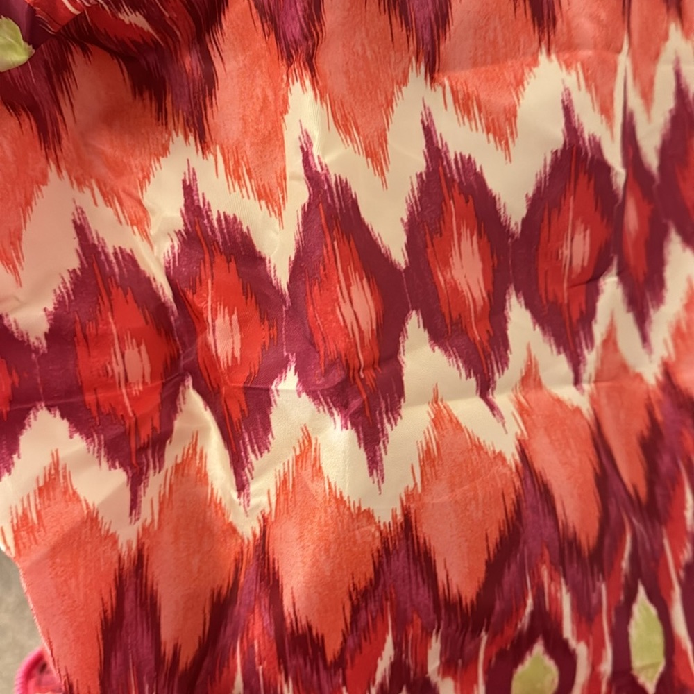Chico’s pacakable tote in orange, purple, pink - Picture 2 of 4
